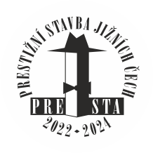 Stavba oceněná v rámci soutěžní přehlídky titulem PRESTA - prestižní stavba jižních Čech 2022 - 2024