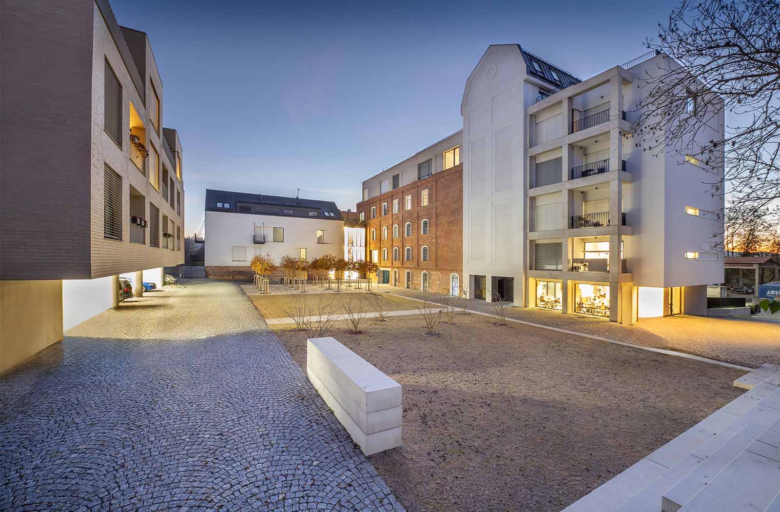 Žitný mlýn - Poříčí / Skupina rezidenčních objektů loftového bydlení